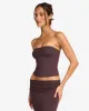 Longline Bandeau | Espresso sold by Crop Shop Boutique