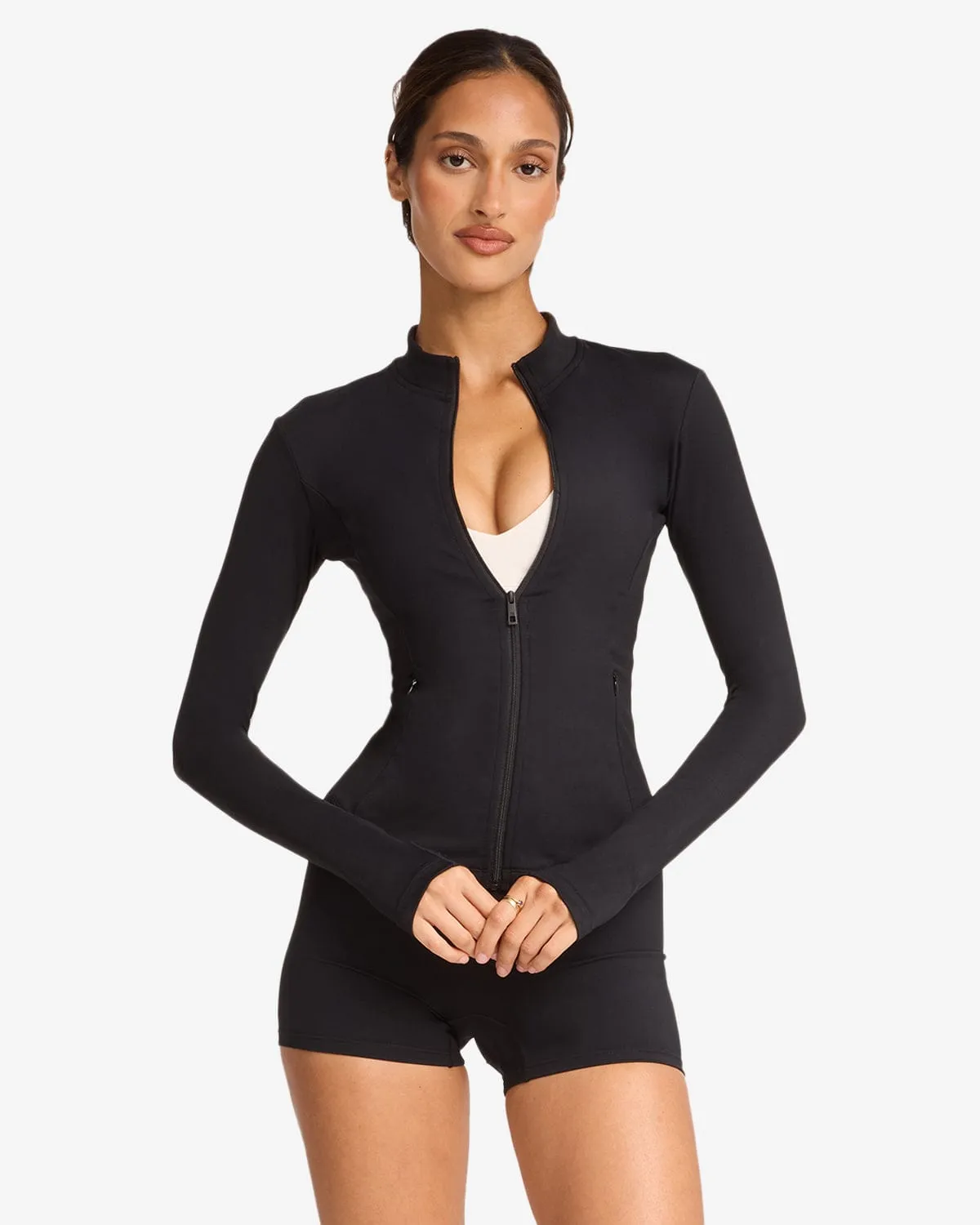 Freedom Longline Contour Jacket | Black sold by Crop Shop Boutique