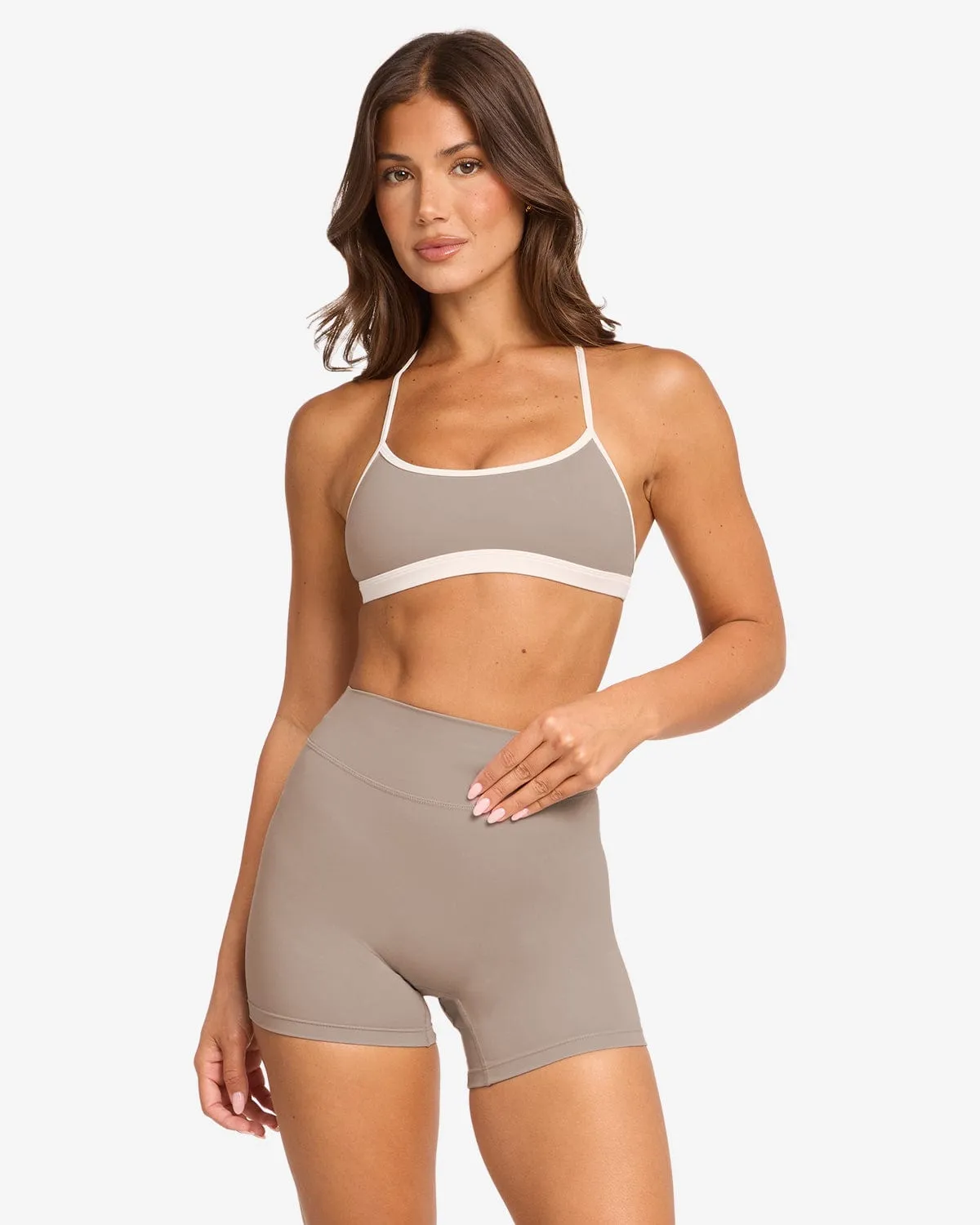 Form Ava Crop | Latte Two Tone sold by Crop Shop Boutique product image thumbnail 4