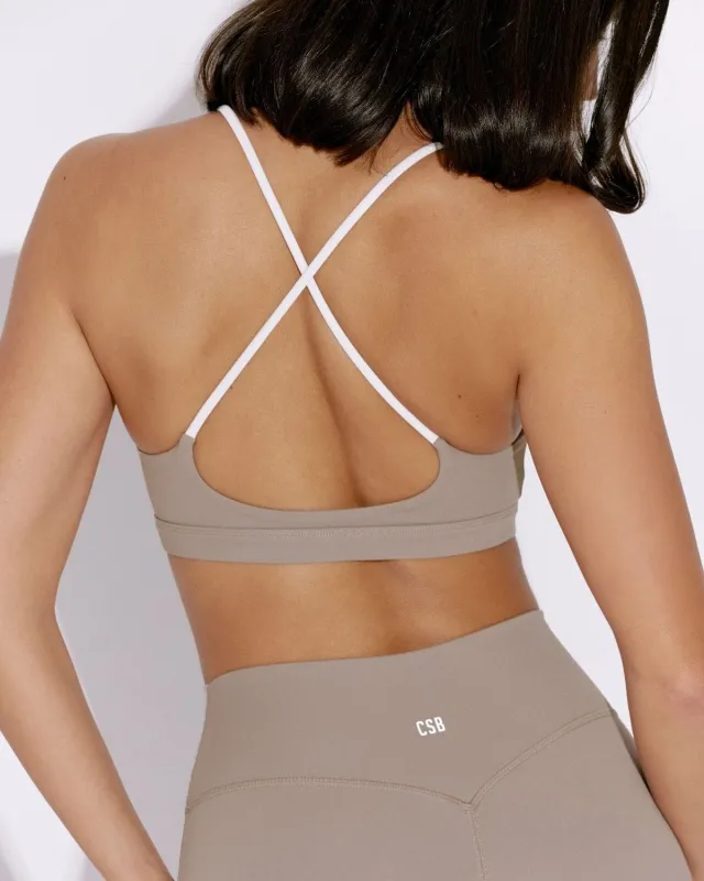 Form Gia Crop | Latte Two Tone sold by Crop Shop Boutique
