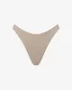 Swim Brazilian Bikini Thong | Almond sold by Crop Shop Boutique