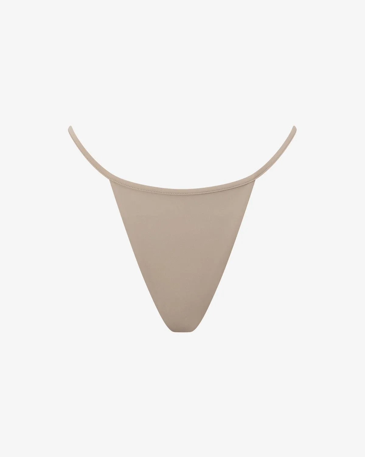 Swim Cheeky Bikini Thong | Almond sold by Crop Shop Boutique