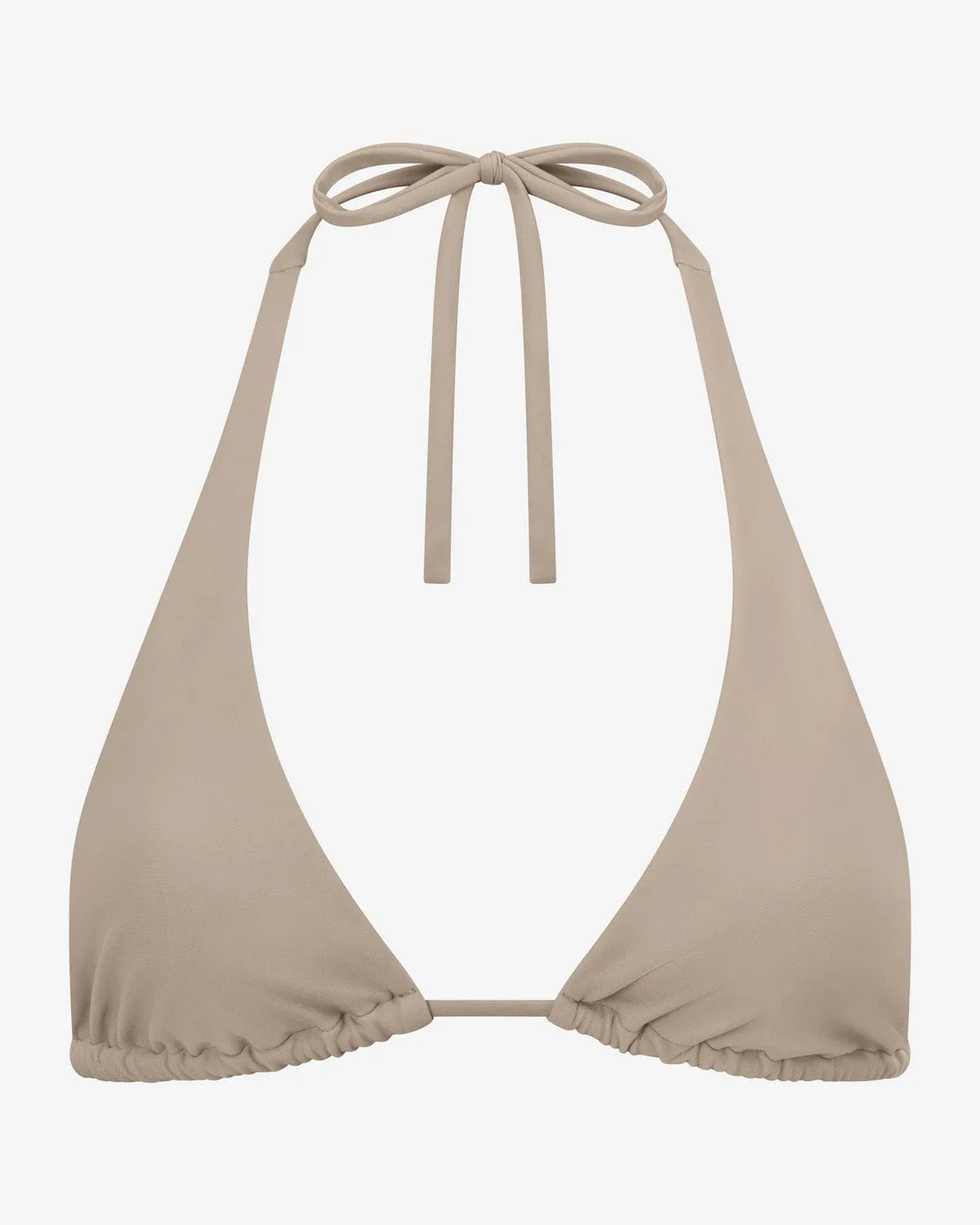Swim Thick Triangle Bikini Top | Almond sold by Crop Shop Boutique