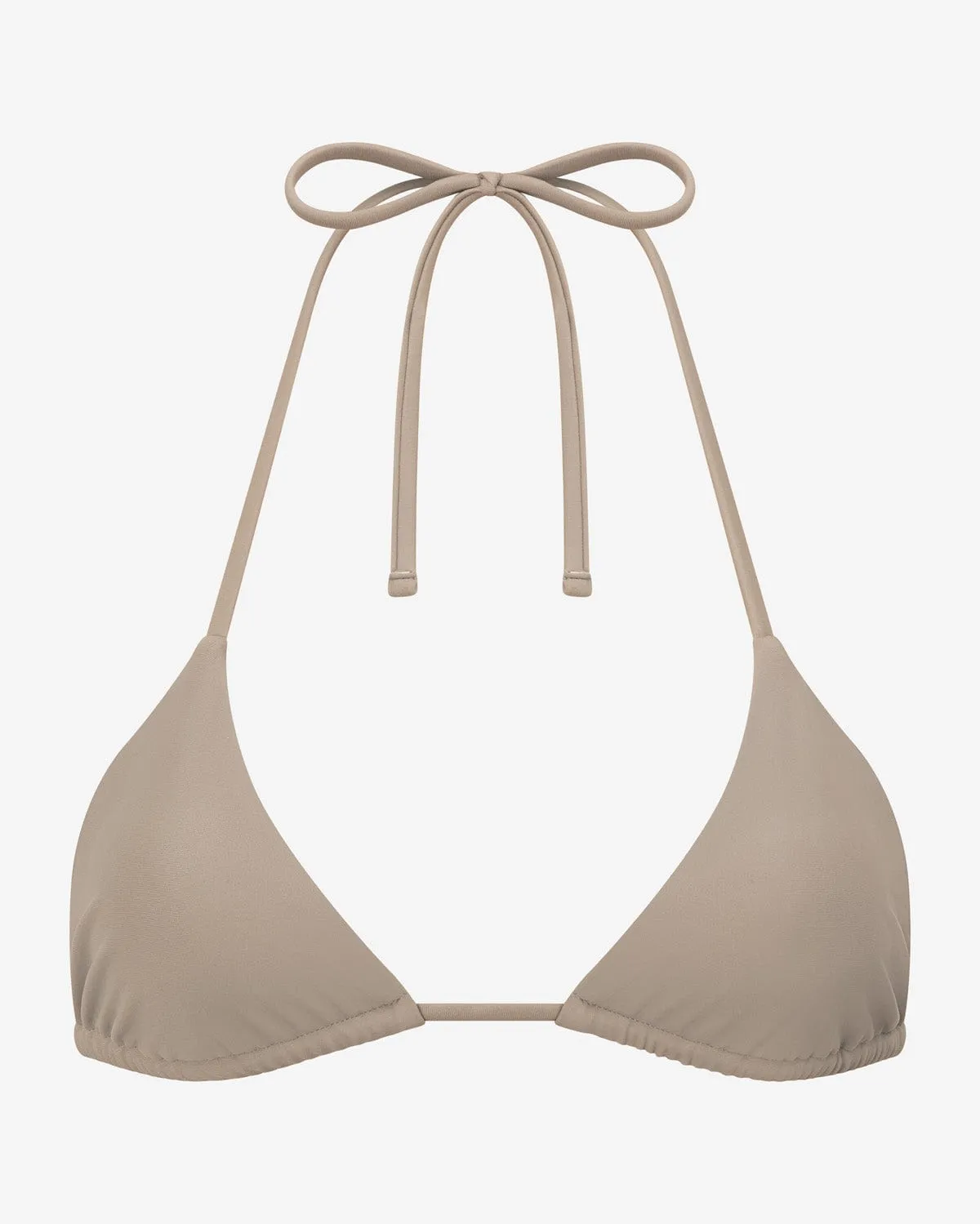 Swim Triangle Bikini Top | Almond sold by Crop Shop Boutique