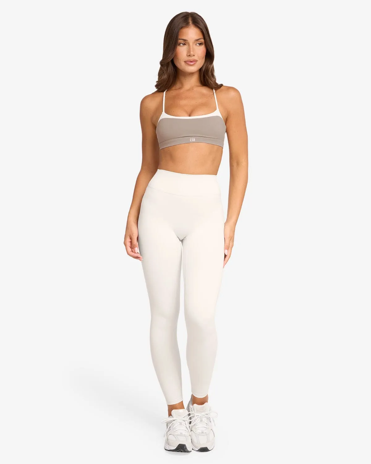 Form V Waist Leggings | Vanilla sold by Crop Shop Boutique