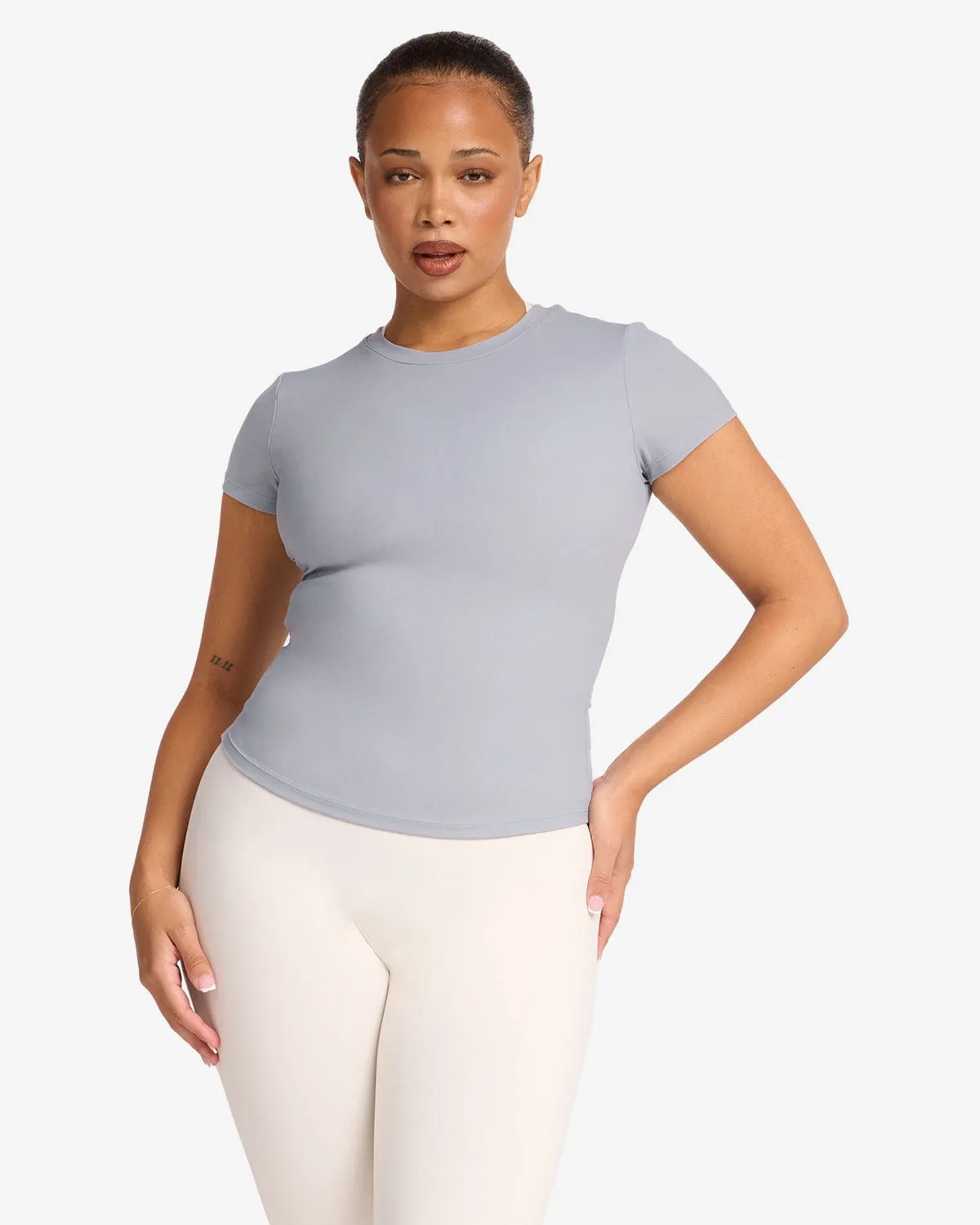 Freedom Run Tee | Storm sold by Crop Shop Boutique