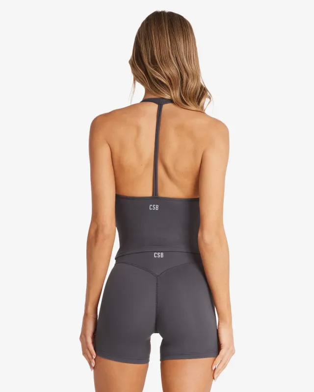 Form Jemma Tank | Charcoal sold by Crop Shop Boutique