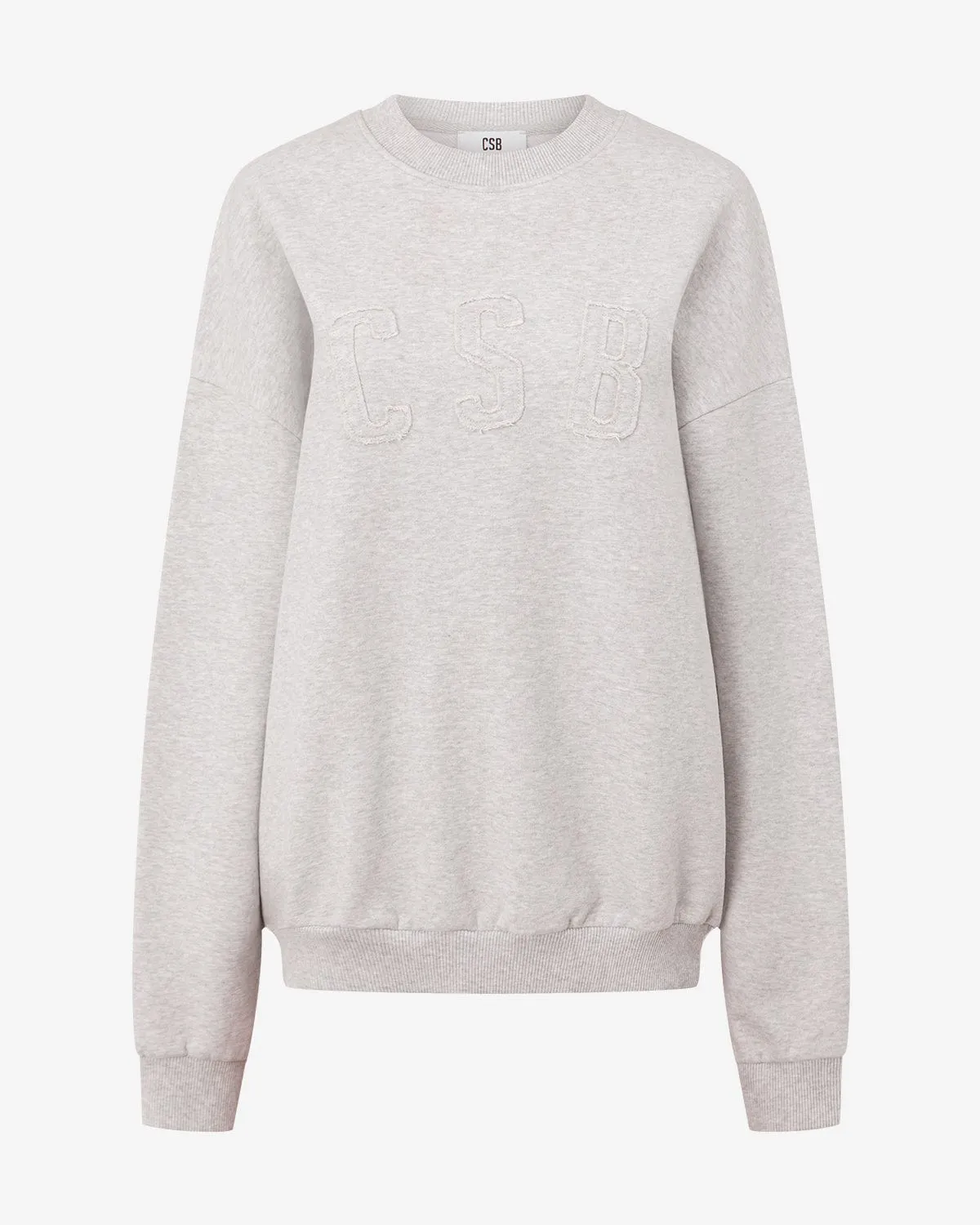 CSB Crewneck Jumper | Snow Marl sold by Crop Shop Boutique product image thumbnail 5