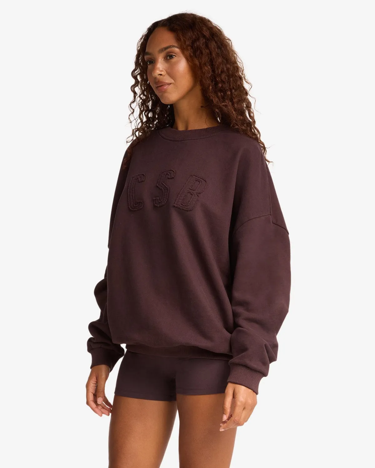 CSB Crewneck Sweatshirt | Espresso sold by Crop Shop Boutique product image thumbnail 2