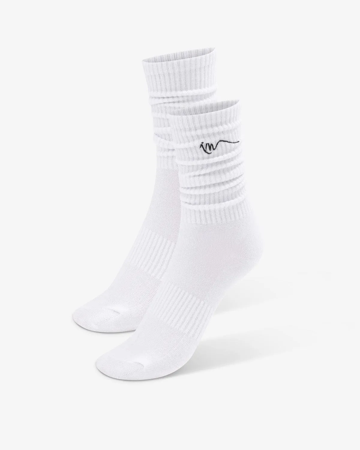Slouchy Crew Socks | White sold by Crop Shop Boutique product image thumbnail 3