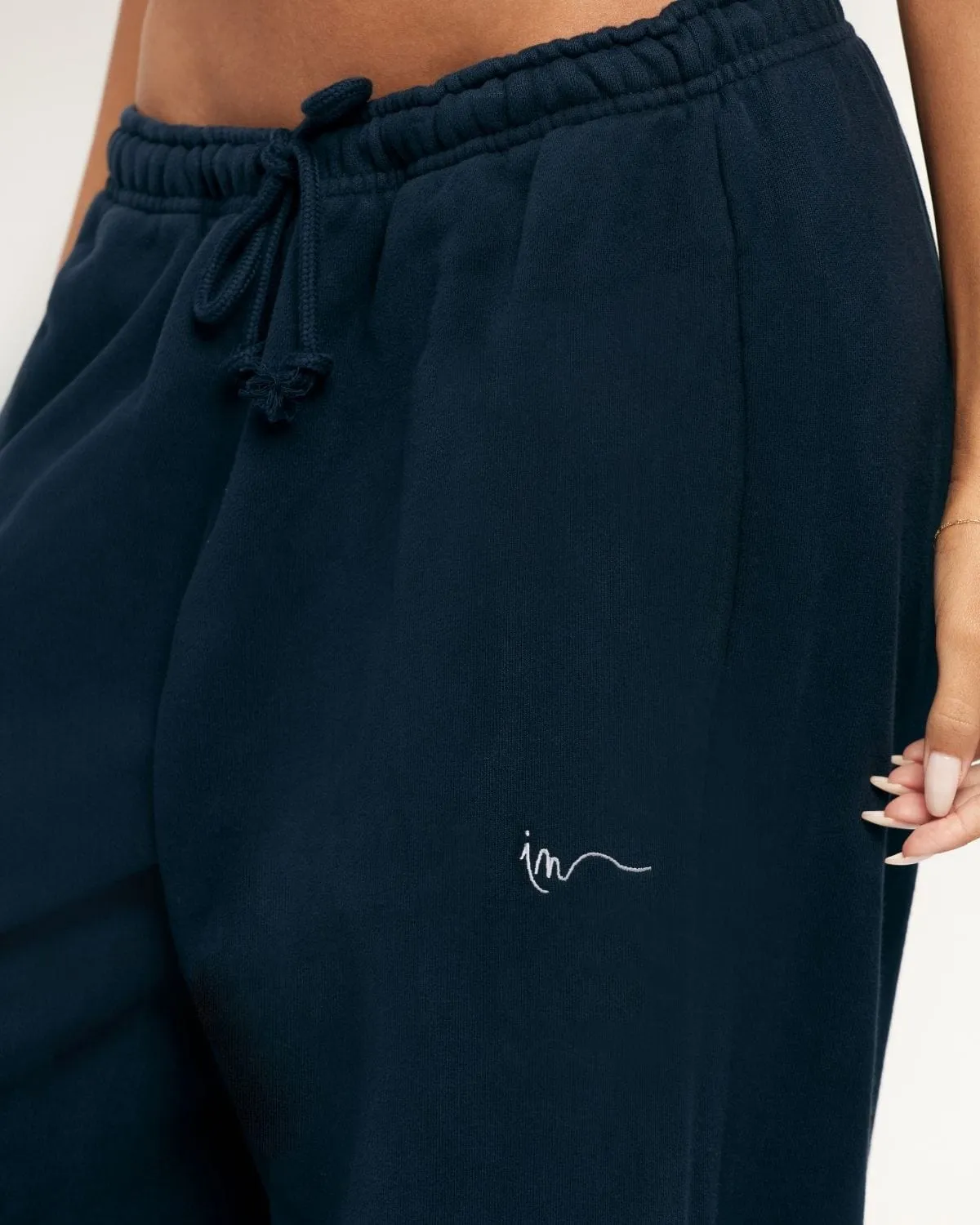 Wide Leg Sweatpants | Deep Navy sold by Crop Shop Boutique product image thumbnail 3
