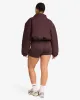 Cropped Oversized Bomber Jacket | Espresso sold by Crop Shop Boutique