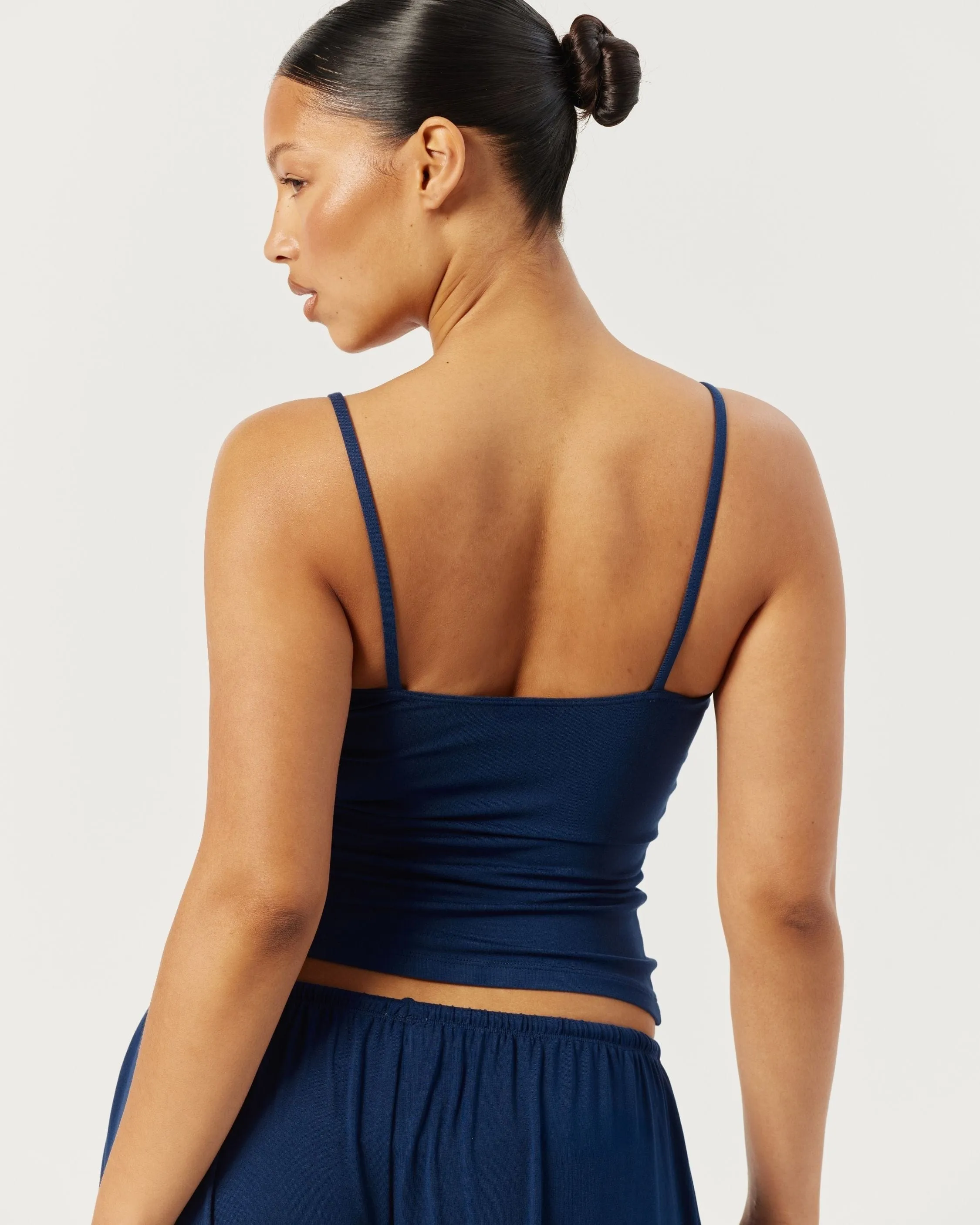 Sleep Cami Tank | Navy sold by Crop Shop Boutique product image thumbnail 5