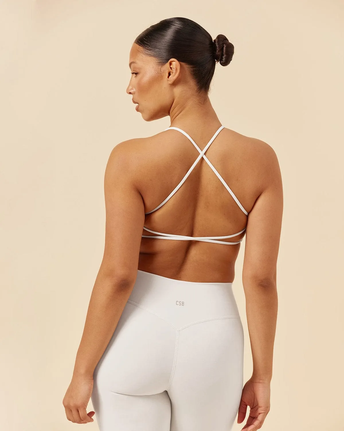 Form Lexi Support Crop | Vanilla sold by Crop Shop Boutique