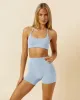 Form Lexi Support Crop | Dusty Blue sold by Crop Shop Boutique