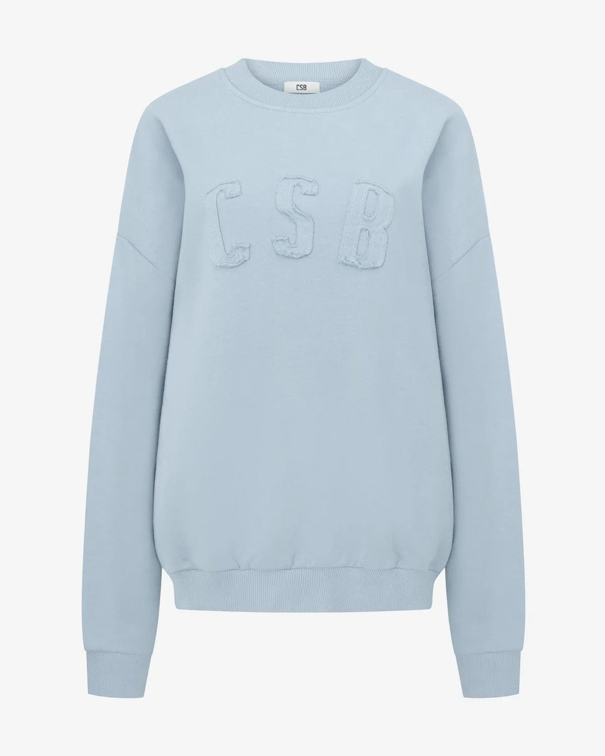 CSB Crewneck Sweatshirt | Dusty Blue sold by Crop Shop Boutique product image thumbnail 5