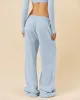 CSB Wide Leg Sweatpant | Dusty Blue sold by Crop Shop Boutique