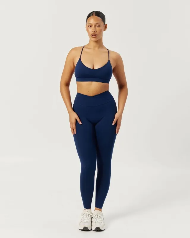 Serenity Crossover Leggings | Navy sold by Crop Shop Boutique