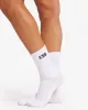 CSB Crew Socks | White sold by Crop Shop Boutique