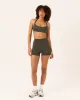 Serenity Invisible Scrunch Shorts 4" | Deep Olive sold by Crop Shop Boutique
