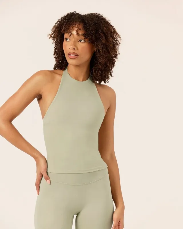 Serenity Demi Tank | Sage sold by Crop Shop Boutique