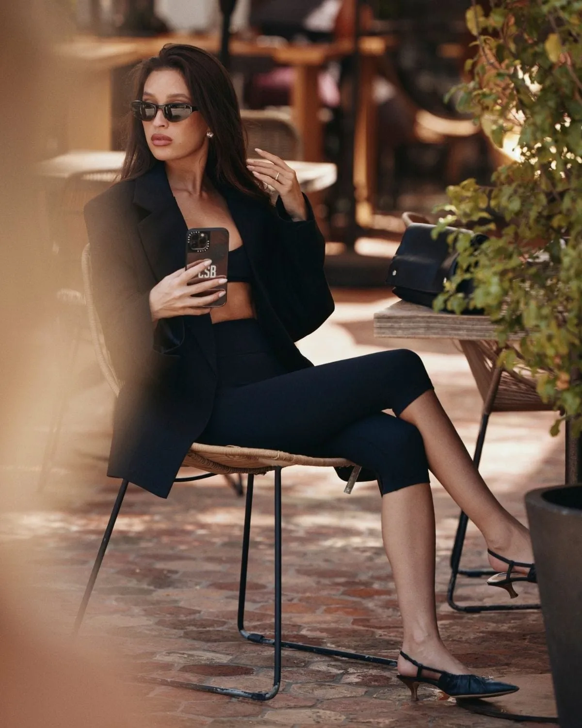 Oversized Blazer | Black sold by Crop Shop Boutique product image thumbnail 5