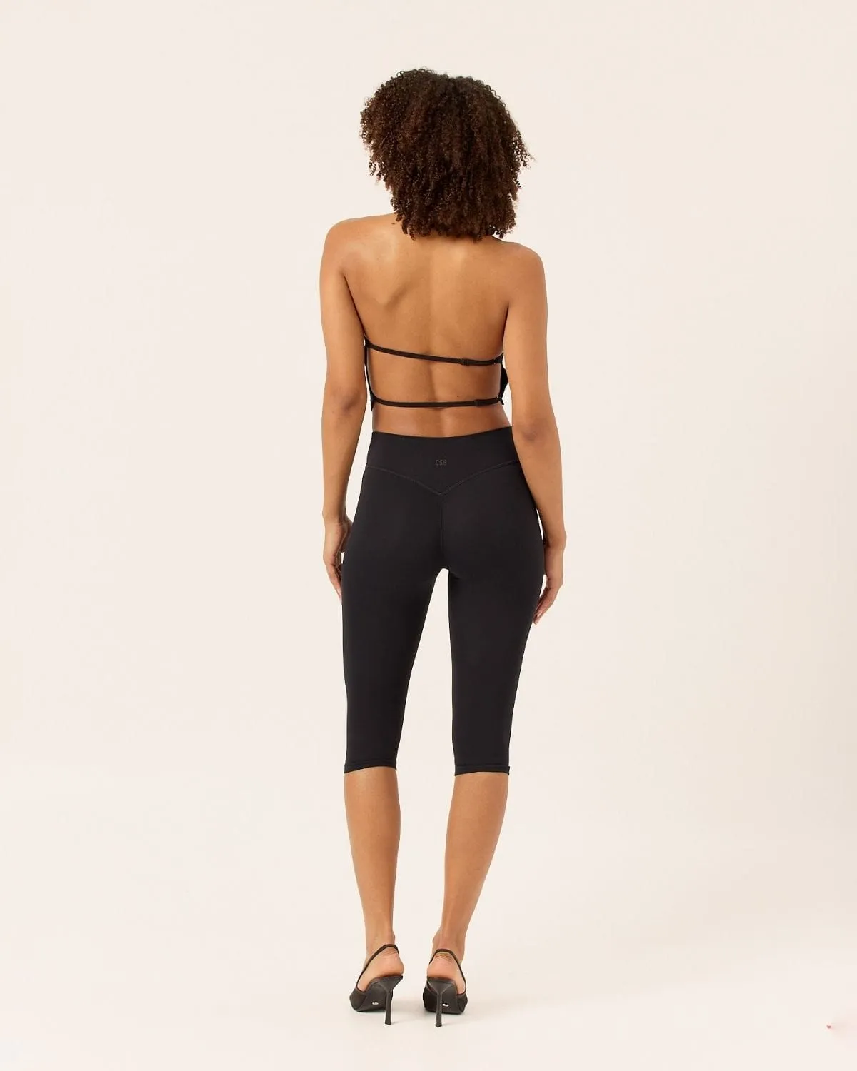 Open Back Halter Top | Black sold by Crop Shop Boutique product image thumbnail 4