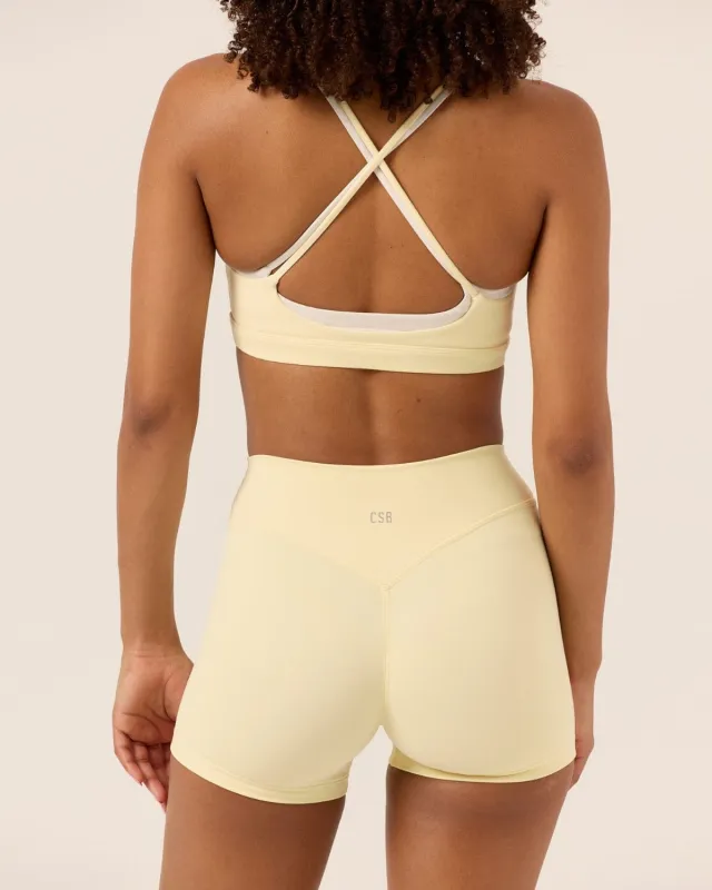 Form Invisible Scrunch Shorts 4" | Butter sold by Crop Shop Boutique