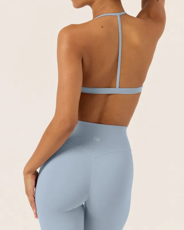 Form Ava Crop | Dusty Blue sold by Crop Shop Boutique