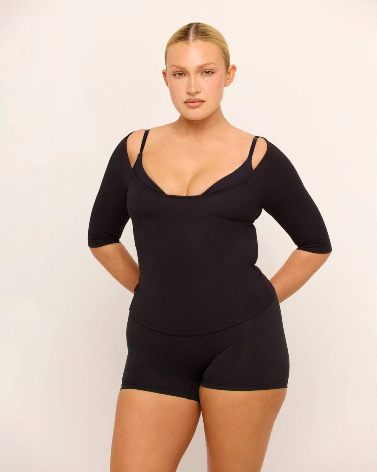 Short Sleeve Top | Black sold by Crop Shop Boutique product image thumbnail 4