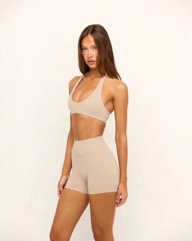 Form Invisible Scrunch Shorts 4" | Fawn sold by Crop Shop Boutique