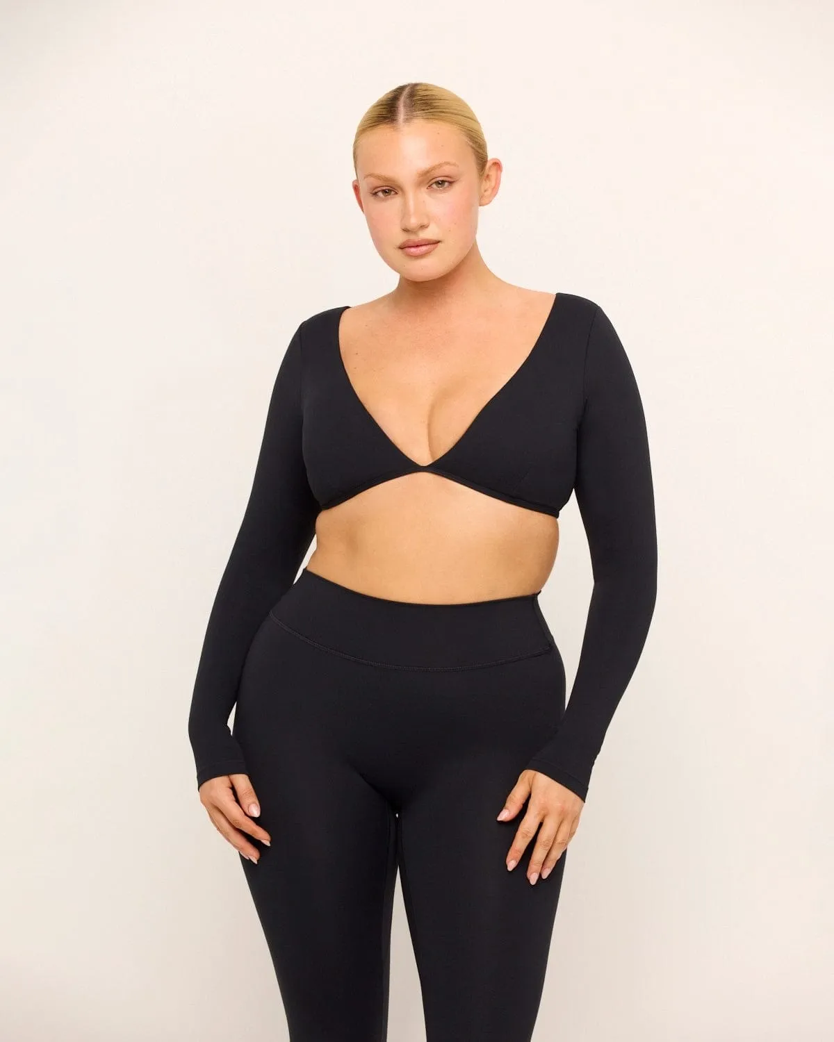 Form Contour Long Sleeve Crop | Black sold by Crop Shop Boutique product image thumbnail 4