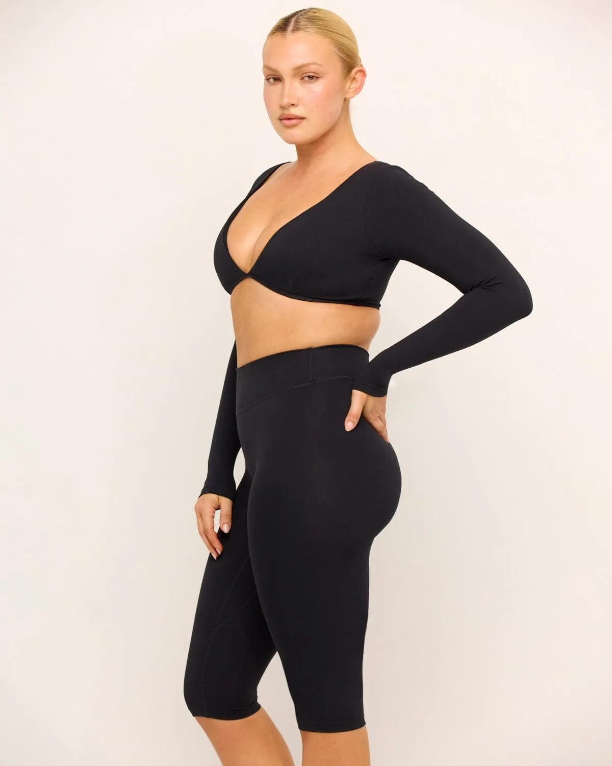 Form Contour Long Sleeve Crop | Black sold by Crop Shop Boutique product image thumbnail 5