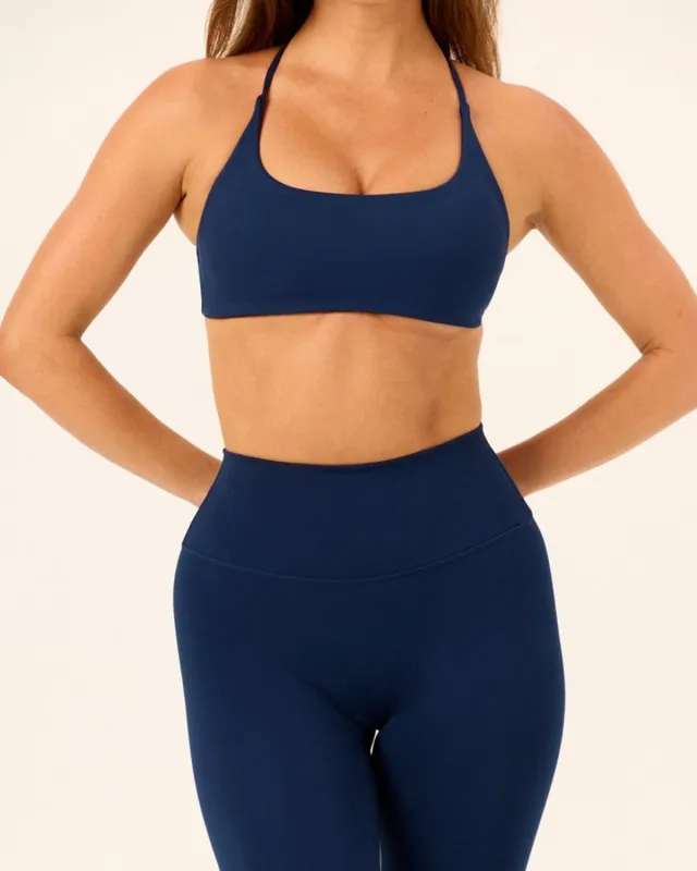 Serenity Lexi Support Crop | Navy sold by Crop Shop Boutique