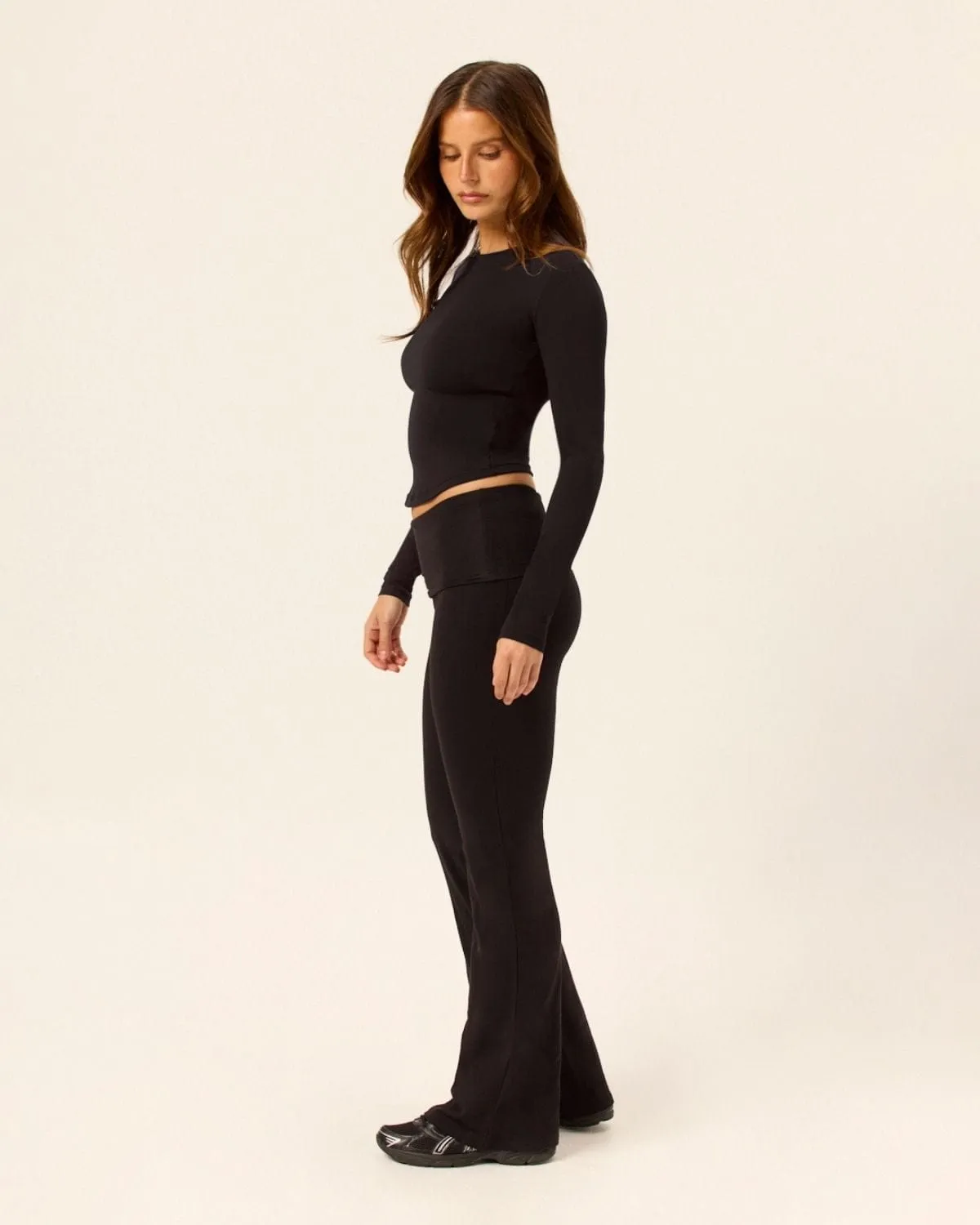 Form Lite Long Sleeve Top | Black sold by Crop Shop Boutique product image thumbnail 4