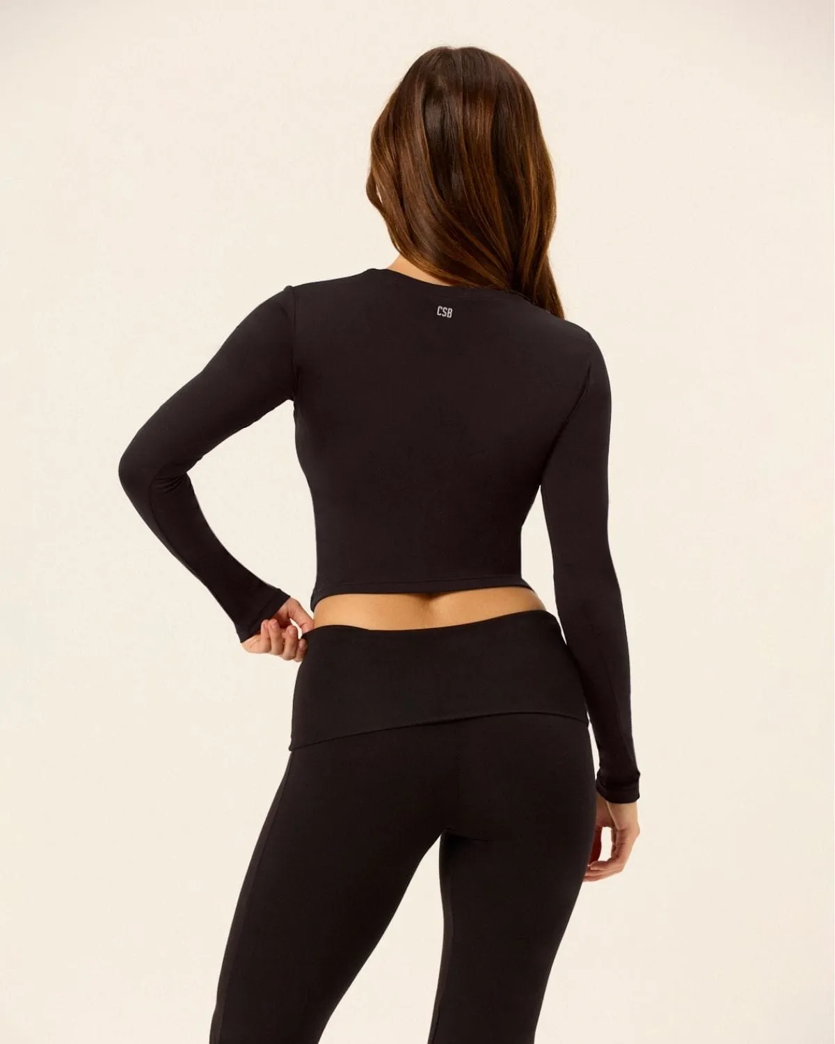 Form Lite Long Sleeve Top | Black sold by Crop Shop Boutique product image thumbnail 2
