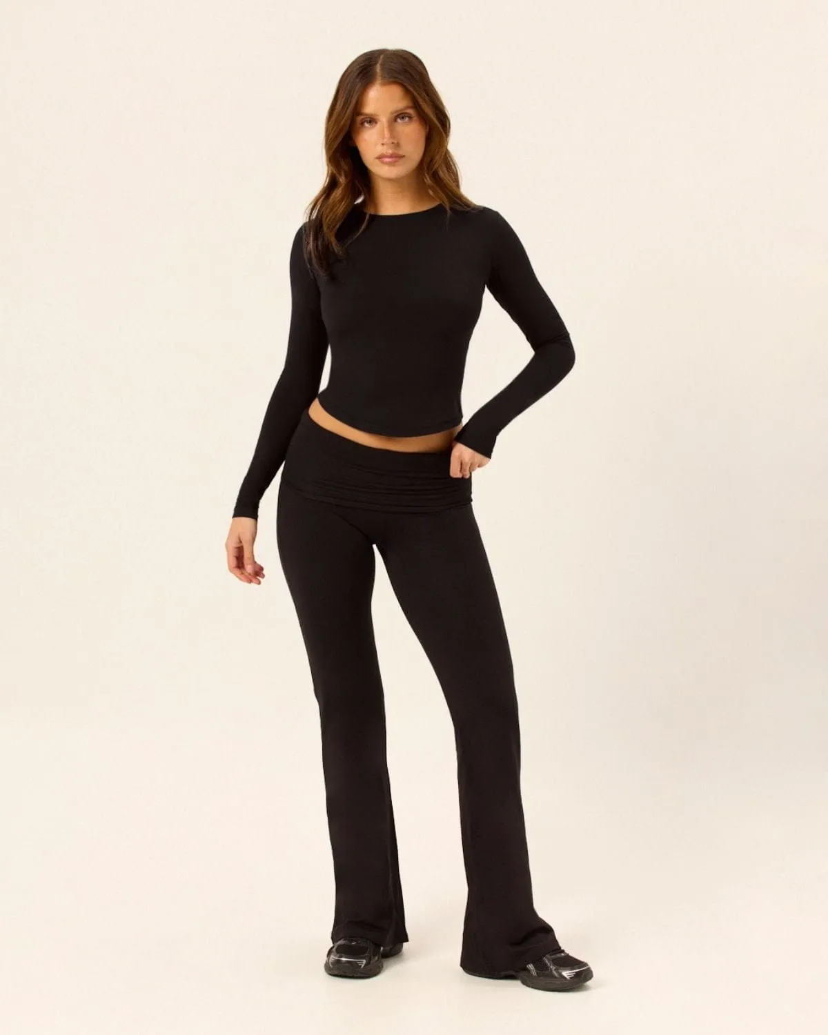 Form Lite Long Sleeve Top | Black sold by Crop Shop Boutique product image thumbnail 3