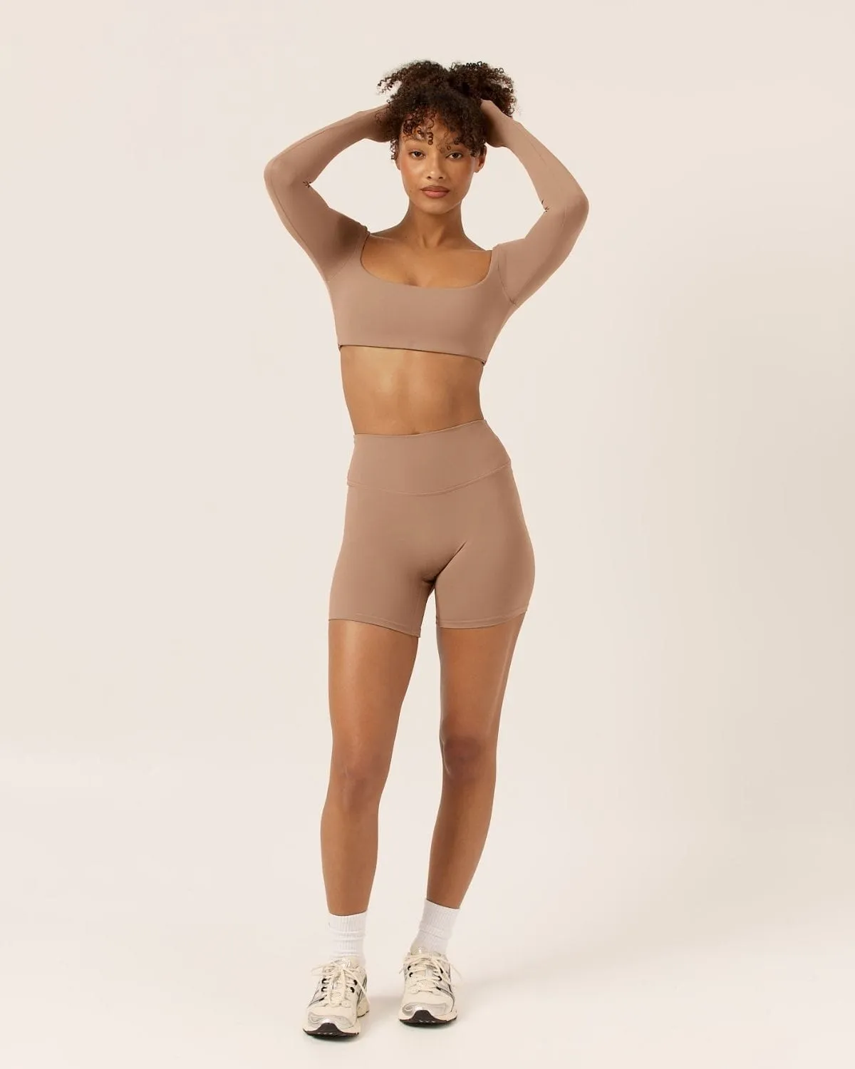 Freedom Scrunch Shorts 6" | Toffee sold by Crop Shop Boutique product image thumbnail 2