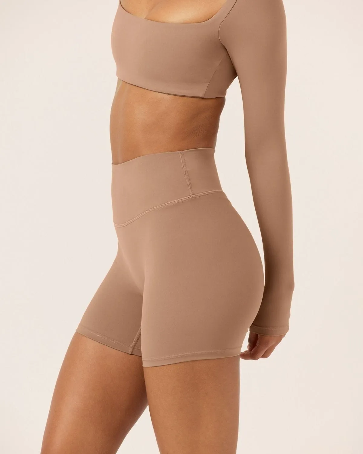 Freedom Scrunch Shorts 6" | Toffee sold by Crop Shop Boutique product image thumbnail 3