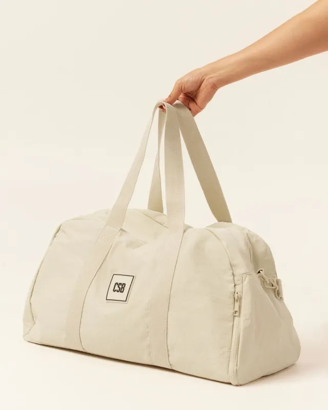 CSB Gym Bag | Vanilla sold by Crop Shop Boutique