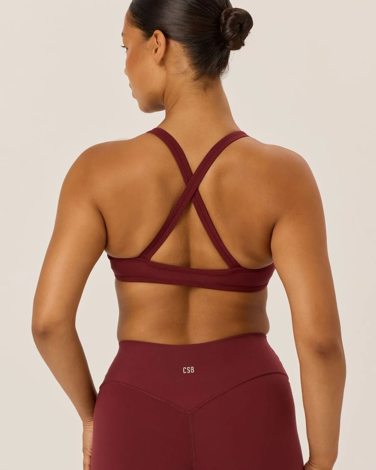 Serenity Millie Crop | Burgundy sold by Crop Shop Boutique product image thumbnail 2