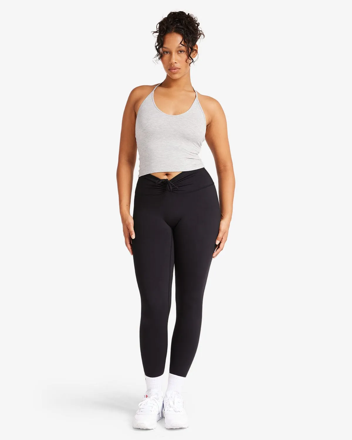 IM Serenity Drawstring Scrunch Leggings | Black sold by Crop Shop Boutique