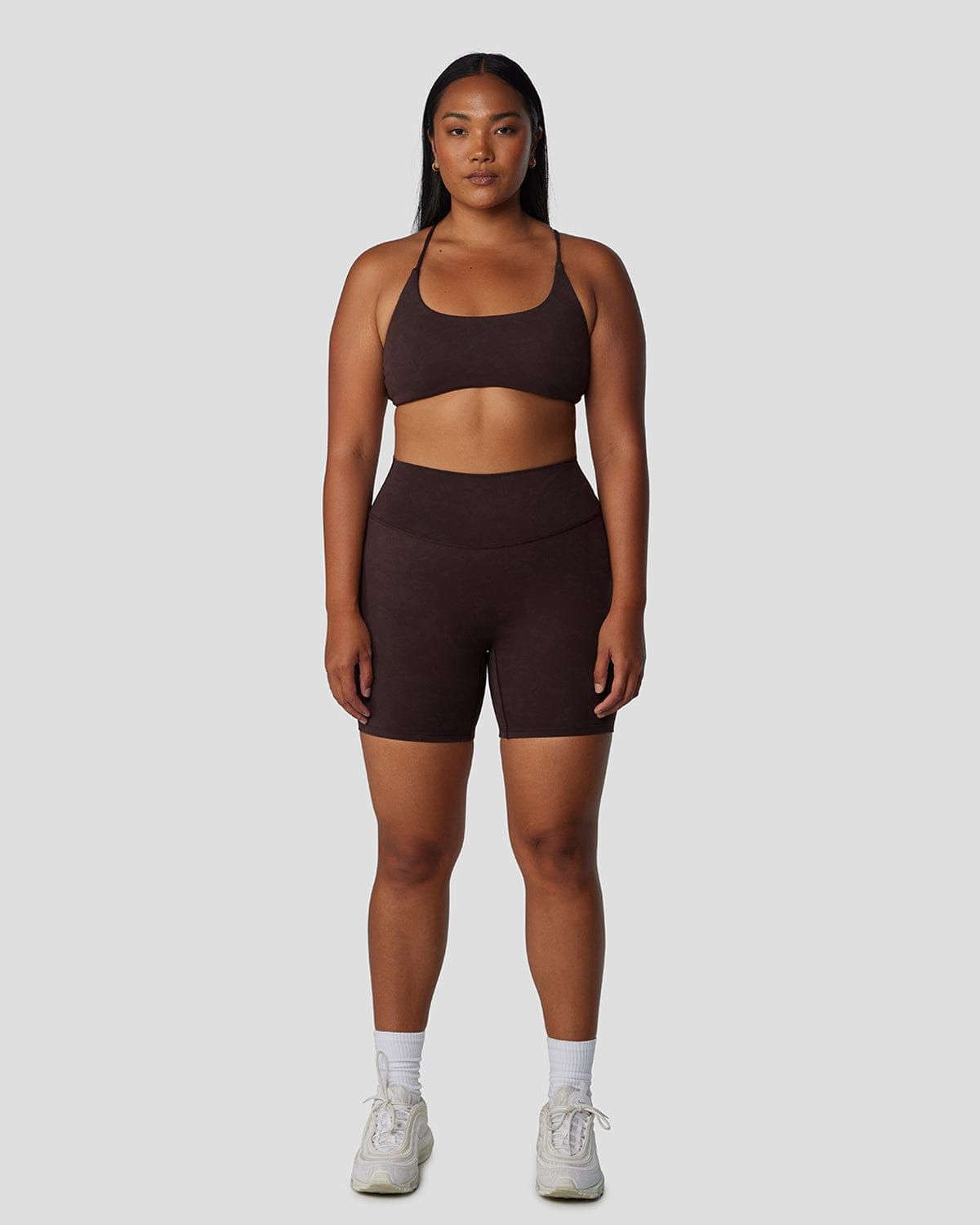 Fade Scrunch Shorts 6" | Truffle sold by Crop Shop Boutique