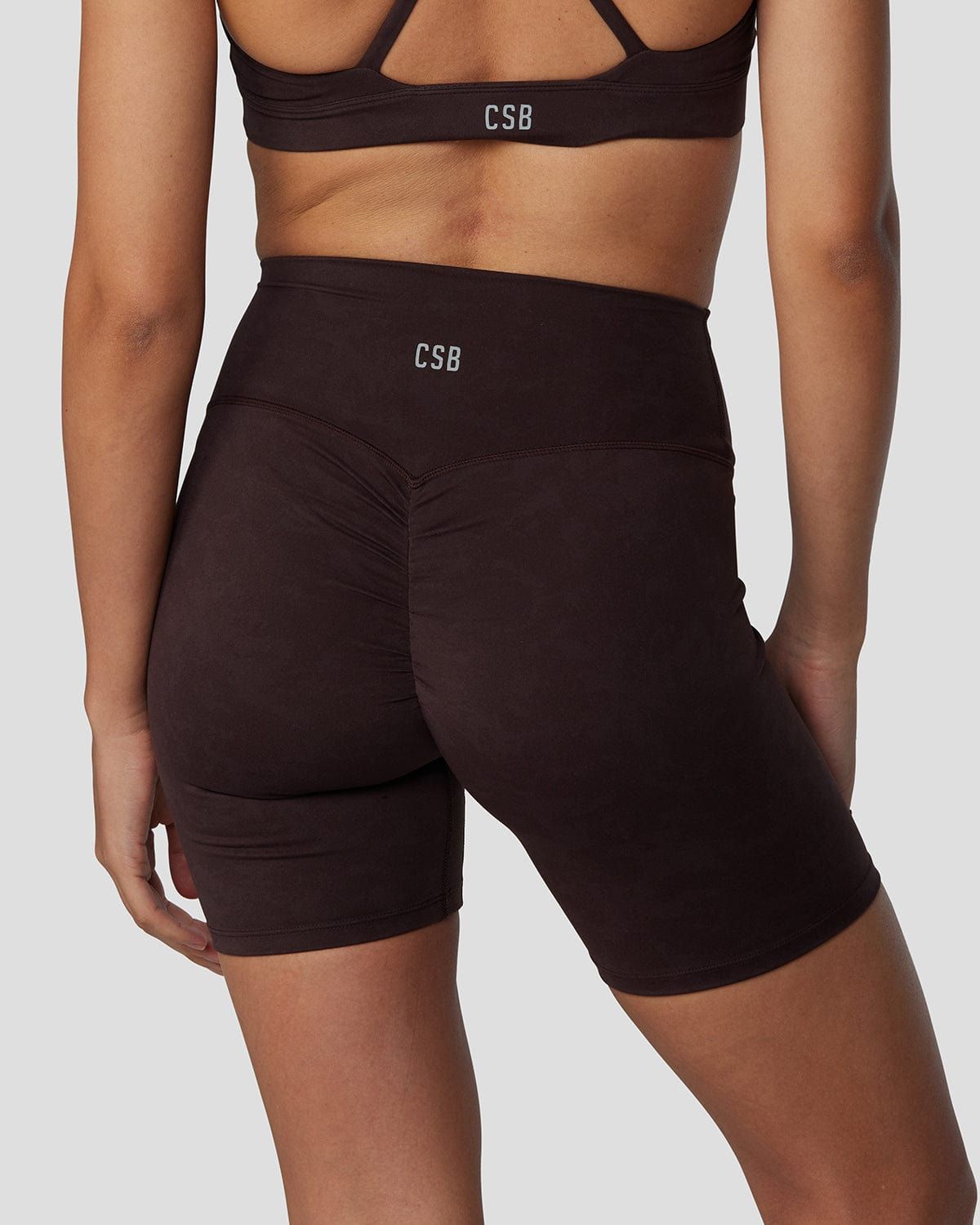 Fade Scrunch Shorts 6" | Truffle sold by Crop Shop Boutique product image thumbnail 4