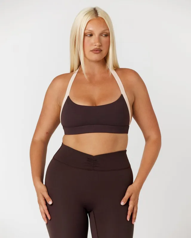 Form Alani Crop | Espresso Two Tone sold by Crop Shop Boutique