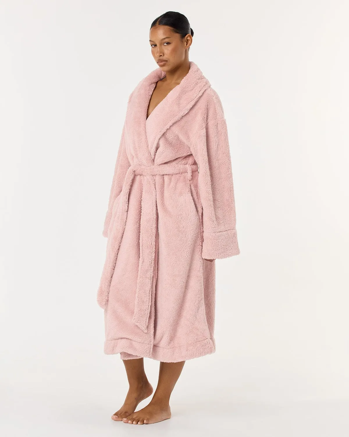 Teddy Robe | Blush sold by Crop Shop Boutique product image thumbnail 3