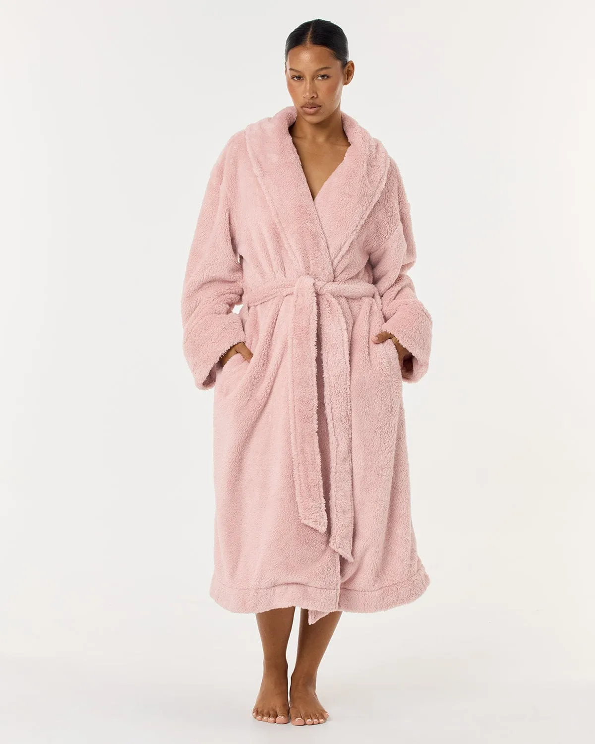 Teddy Robe | Blush sold by Crop Shop Boutique product image thumbnail 2