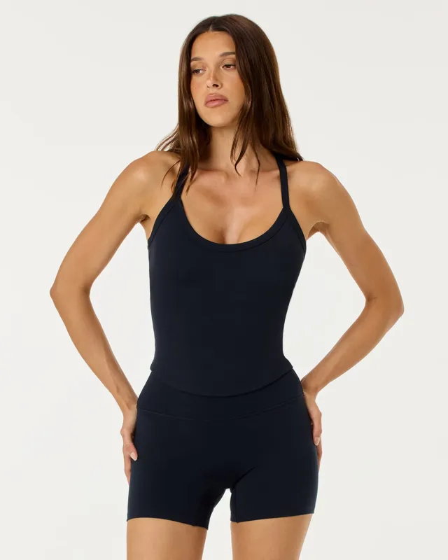 Serenity Camille Tank | Black made by Crop Shop Boutique