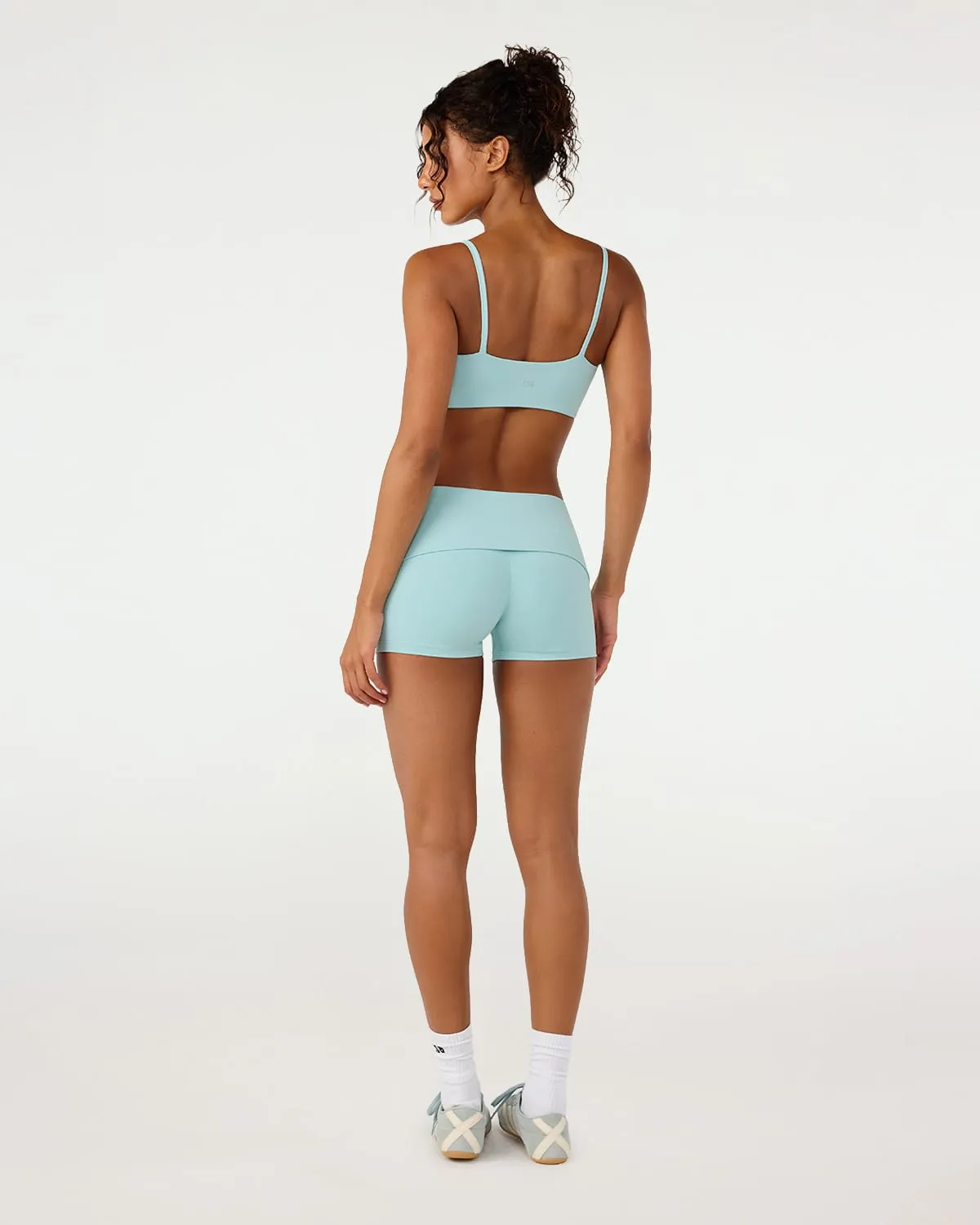 Form Invisible Scrunch Fold Over Shorts 3" | Aquatic sold by Crop Shop Boutique product image thumbnail 4