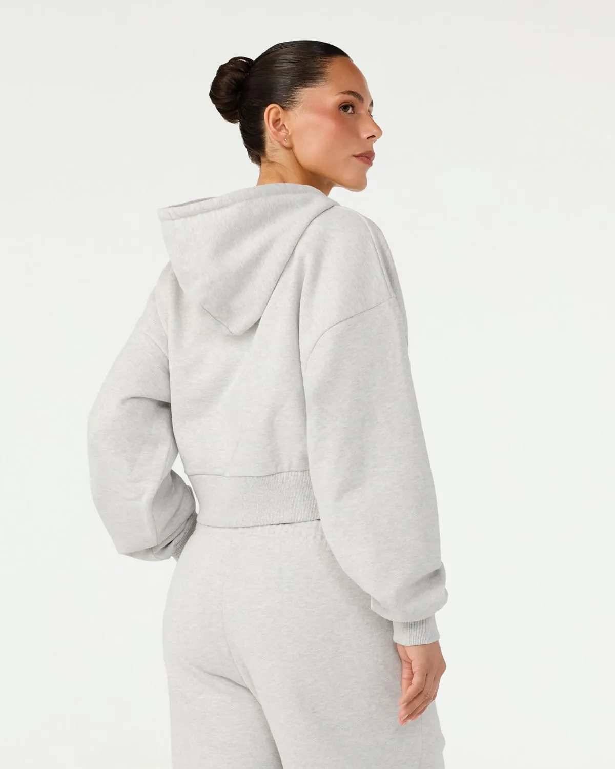 Cropped Zip Hoodie | Snow Marle sold by Crop Shop Boutique product image thumbnail 2